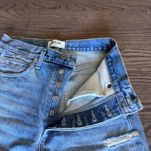 Agolde Ripped Crop Jeans - Picture 3 of 6